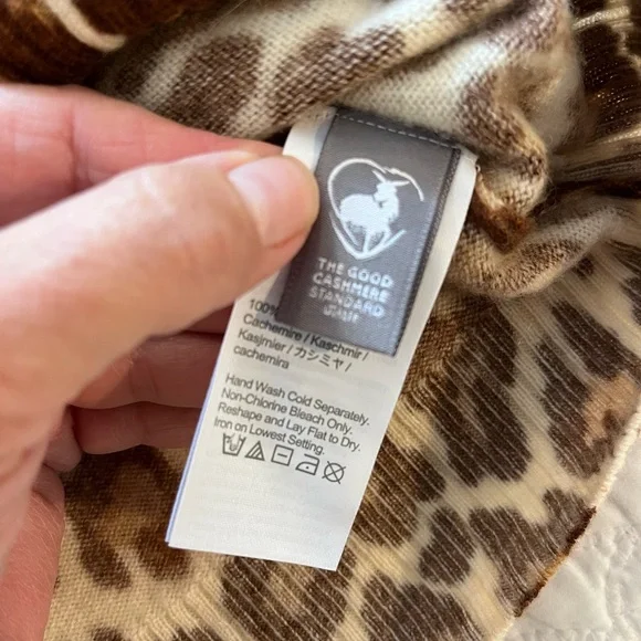 J. Crew NWT Cashmere Brown Leopard Print Tank Top - Picture 5 of 6